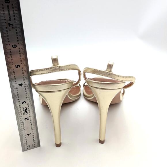 Kurt Geiger Brixton Ankle Strap Stiletto Heel Sandal Women's Gold Size US9 EU40 - Picture 4 of 10